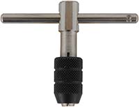 Tap handle, accepts #10 to 1/4" diameter taps